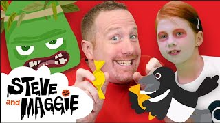 Halloween Trick or Treat Maggie and Steve Stories for Kids  Speaking Wow English TV free trending [upl. by Sirovaj]