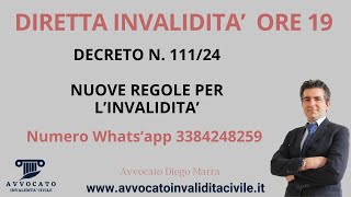 Nuove Regole per Invalidità con il Decreto 11124 [upl. by Sirret]