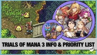 Trials of Mana 3 priority list  WOTV x ToM3 [upl. by Schacker]