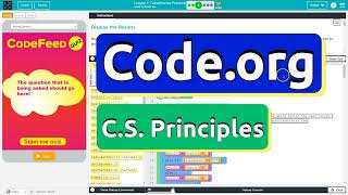 Codeorg Lesson 73B Conditionals Practice  Answer Tutorial  Unit 3 CS Principles 2023 [upl. by Augusto]