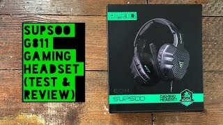 SUPSOO G811 35mm Gaming Headset Test amp Review [upl. by Roderica]