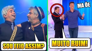 Famosos REAGINDO às suas IMITAÇÕES Ao Vivo 5 [upl. by Eyllek571]