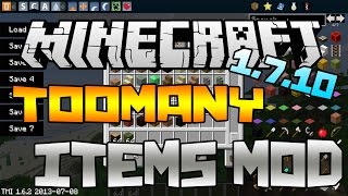 Minecraft 1710 How to install TooManyItems Mod for PC NonForge [upl. by Bucky]