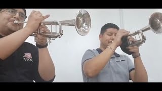 Trompetistas del 2000 de Cutberto Pérez estudiando “Alegría “ 🎺🎺 [upl. by Akenom672]