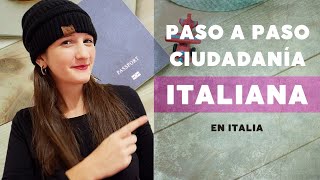 Tramitar CIUDADANÍA ITALIANA en Italia  PASO a PASO [upl. by Civ]