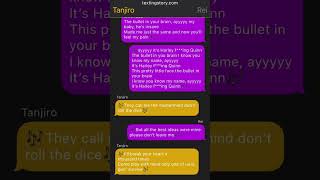 Demon slayer texting story tanjiro x harem [upl. by Wasson]