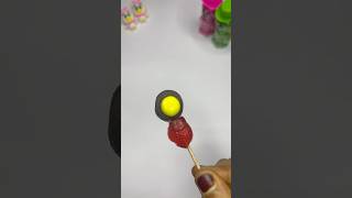 Strawberry 🍓Jelly With Chocolate Gems Popsicle shotrs youtubeshort shortsvideoviral [upl. by Eoz]