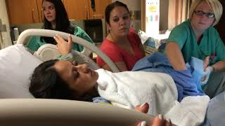 Baby 3s Unmedicated Hospital Birth Vlog  The Dainty Pear [upl. by Yard]