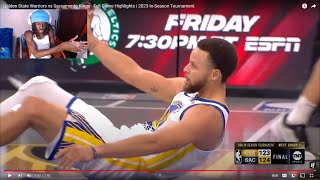 Send Curry Help Asap Warriors At Kings Highlights Reaction [upl. by Adhern]