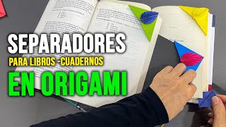 DIY SEPARADOR DE PÁGINAS EN ORIGAMI [upl. by Sergeant]