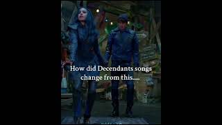 How did it change so much 😭 fyp descendants song shorts [upl. by Svirad]