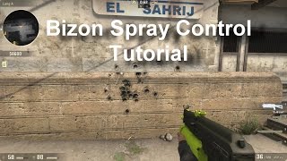 CSGO  Bizon Spray Control Tutorial [upl. by Ellertal]