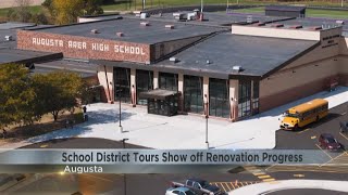 Augusta Area School District shows off renovation progress [upl. by Naujat]