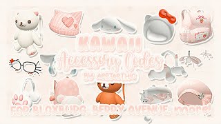 cute KAWAII ACCESSORY CODES for berry avenue bloxburg amp brookhaven PT1 roblox aesthetic [upl. by Eelnayr]