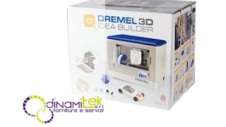 Dremel 3D40 Idea Builder INIZIA A STAMPARE 3D CON DINAMITEK [upl. by Ilzel772]