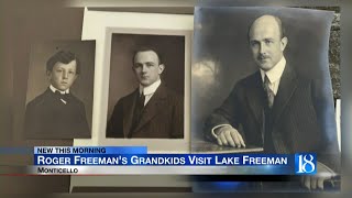 Roger Freemans grandchildren visit Lake Freeman [upl. by Noemad]