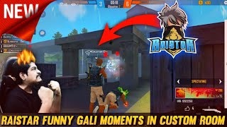 Raistar Funny Gali Moments In Gyan Gaming Custom Room  Garena Free Fire [upl. by Atronna]