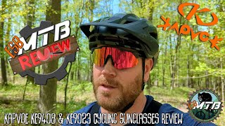 Kapvoe KE9408 amp KE9023 Cycling Sunglasses Review [upl. by Oconnor415]