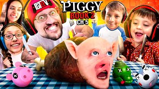 PIGGY for LUNCH FGTeeV Fam SEWERS Escape ROBLOX Book 2 Ch 5 GameplaySkit [upl. by Anaimad134]