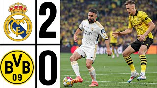 Real Madrid vs Dortmund 20 carvajal amp vini jr GOAL  Final UEFA CHAMPIONS LEAGUE 2024 [upl. by Christabelle]