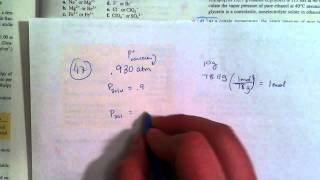 Finding Molar Mass from Vapor Pressure Z1147 [upl. by Gerald]