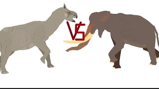 DCBA Palaeoloxodon VS Paraceratherium [upl. by Tecu]