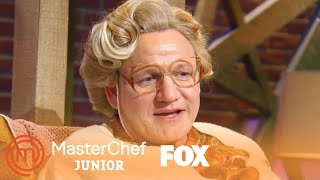 Gordon Ramsay Chit Chats With One Of The Grandmothers  Season 6 Ep 13  MASTERCHEF JUNIOR [upl. by Eleik]