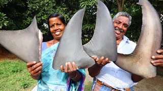 SHARK FIN SOUP  SHARK TAIL SOUP  HEALTHY FISH SOUP  FARMER COOKING [upl. by Akem]