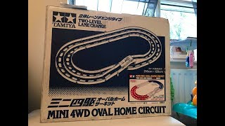 Tamiya Mini 4wd  94893 Oval Home Circuit With Lane Change RedWhiteBlue  UNBOXING  QUICK BUILD [upl. by Aissej]