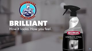 Weiman Stainless Steel Cleaner And Polish [upl. by O'Doneven]