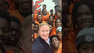 Roger Goodell visited Clairton Bears ahead of SteelersGiants on MNF steelers shorts nfl [upl. by Namurt]