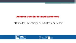 Administración de medicamentos por vía endovenosa [upl. by Ime38]