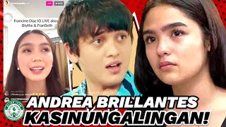 NAALARMA sa PAHAYAG na IBINUNYAG ni FRANCINE DIAZ tungkol kina ANDREA BRILLANTES at DANIEL PADILLA [upl. by Fulks]