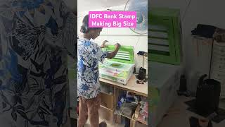 Bank Rubber Stamp Making big size bank stamps stampfactory shortsfeed [upl. by Mareld]