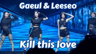 230617  Gaeul amp Leeseo  Kill This Love BlackPink  IVE in Manila [upl. by Claybourne520]