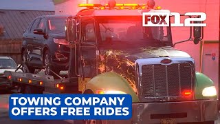 Yamhill County towing company offers free rides this holiday [upl. by Herold850]