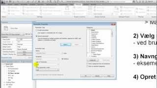 Danish Revit 2012  Shared Parameters og Tags [upl. by Satterfield177]