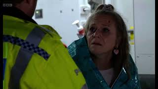 Eastenders the aftermath of Janine and Linda’s car crash of the cliff scene [upl. by Arag978]