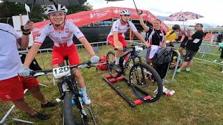 UCI World Championships MTB Pal Arinsal Andora  Team Relay  Junior M  Junior W  TeamPoland [upl. by Cirdla945]