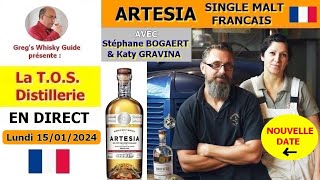 En DIRECT avec Katy Gravina amp Stéphane Bogaert  Distillerie TOS  Whisky ARTESIA in FR 150124 [upl. by Keiryt]