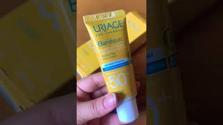 uriage bariésun crème solaire spf 50 واقي شمسي للبشرة ذهنية [upl. by Tayib552]