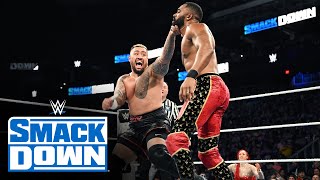 FULL MATCH The Bloodline conquer The Street Profits and DIY SmackDown highlights Sept 6 2024 [upl. by Ahsinuq]