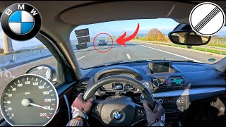 BMW 116d e87 LCI Stage 2 TOP SPEED AUTOBAHN POV Drive Acceleration [upl. by Ainitsirhc]