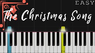 The Christmas Song Chestnuts Roasting On An Open Fire  EASY Piano Tutorial [upl. by Judi]