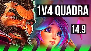 GRAVES vs LILLIA JGL  1v4 Quadra Dominating  NA Master  149 [upl. by Acira507]