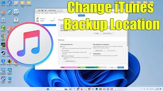 How To Change iTunes Backup Location In Windows 1110 PC [upl. by Yecies]