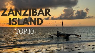 10 Best Places To Visit in Zanzibar Island Africa  Travel Video [upl. by Nylrats947]