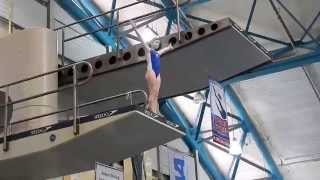 Jennifer Bell Rips a 301C Reverse Dive Tuck Platform Diving in the Girls 1213 Junior Olympics Group [upl. by Nalced]