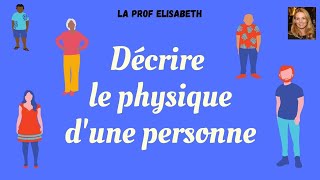 Comment décrire le physique dune personne en françaisNiveau A1 de FLE😍English subtitles available [upl. by Mair645]