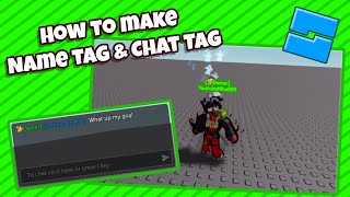 How to make NAME TAGS amp CHAT TAGS in Roblox Studio 2024 [upl. by Arreis517]